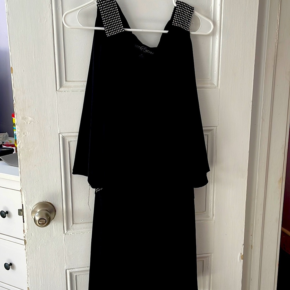Black mini dress